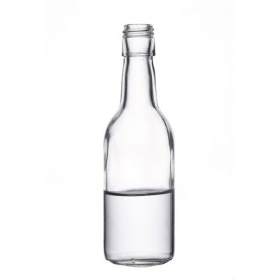 Wholesale Recyclable Empty Screw Top Small Wine Glass Bottle for Liquor 