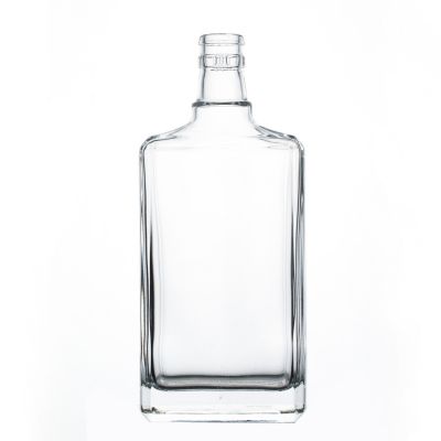 High Quality Wholesale Flint Crystal Empty Customize 450ml Wine Glass Bottle for Liquor
