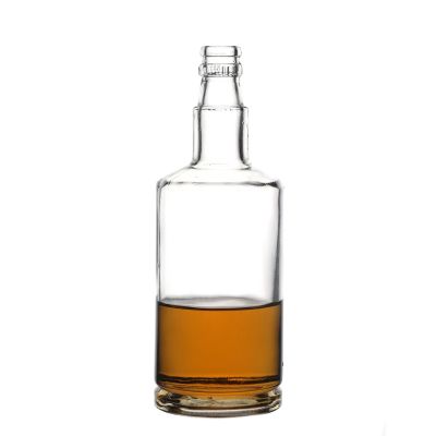 Empty Flint Round Hot Sale Cork Customize Clear Wine Glass Bottle Factory 
