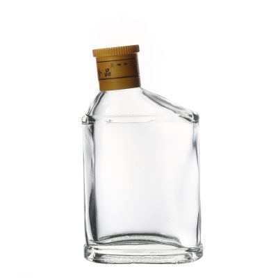 Airtight Hot Sale Liquor Wine Flint Customize Screw Cap Alcohol Glass Bottles Wholesale 