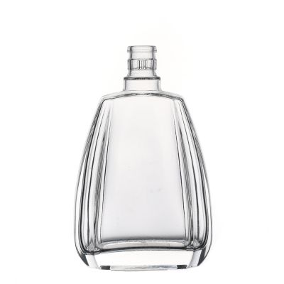 Glass Bottle Factory Customize Flint Empty Hot Sale 530ml Crystal Liquor Bottle