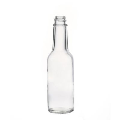 Glass Bottle Factory Transparent Mini 150ml Screw Top Round Wine Glass Bottle 