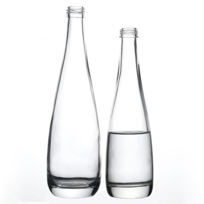 Wholesale Round Shape High Quality Liquor Bottle Customize Flint Glass Bottle Factory 
