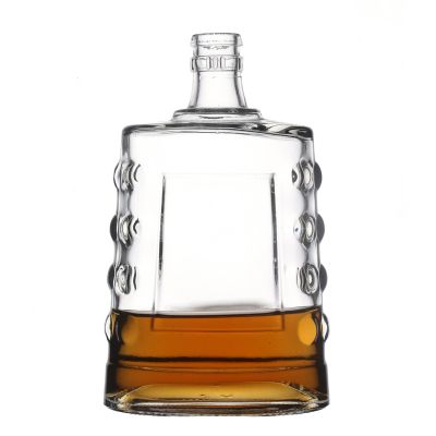 High Quality Flint Factory Direct Sale Customize Clear Glass Bottle for Liquor 
