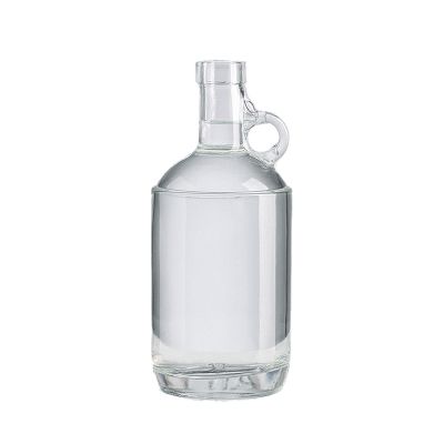 750ml glass bottles for wine with handle 
