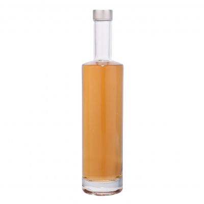 700Ml Cylinder Glass Liquor Bottle with screw lid 