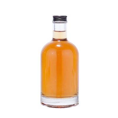 250ml glass liquor bottle with screw lid 