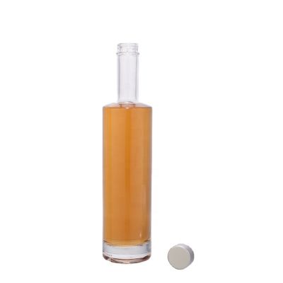 high quality screw top aluminum lid 700ml whisky glass bottle for rum 