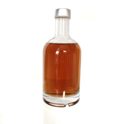 375ml clear glass vodka/whisky gin bottle with screw cap