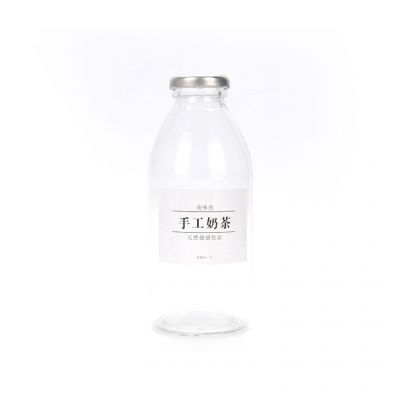 wholesale glass manufacturer 300ml packaging glass bottle for milk 