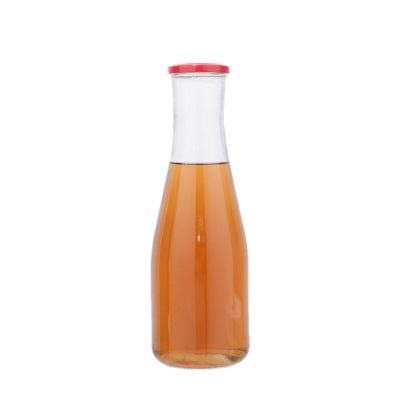 1500ml 1.5L glass bottle for milk juice beverage with twist off tin lid