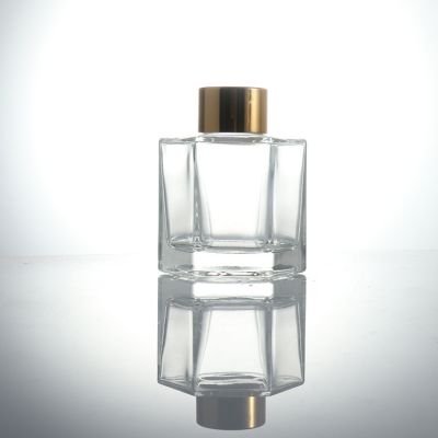50ML Hexagon Aromatherapy Bottle Transparent Glass Fragrance Bottle Home Perfume Bottle
