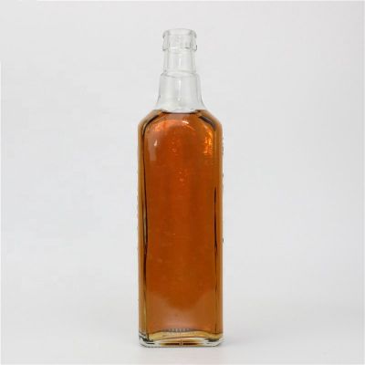 Wholesale high quality empty 350ml Spirit whisky liquor vodka bottle glass bottles 