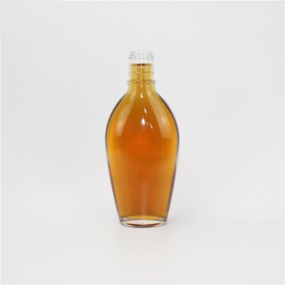 680ml clear Whisky glass bottle support silk print 