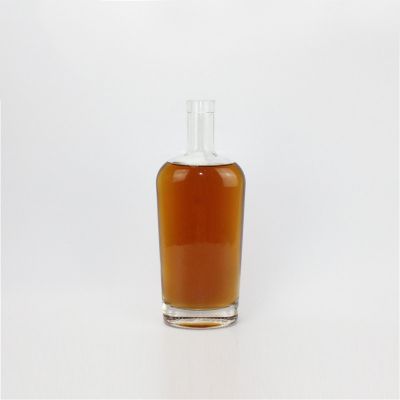 750ml square glass bottle for Whisky Vodka champagne support customized 
