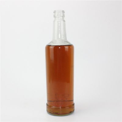 Simple electroplate 700ml liquor glass bottle 