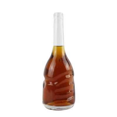 custom shape 700ml super flint glass liquor bottle for whisky and vodka spirit gin glass bottles 