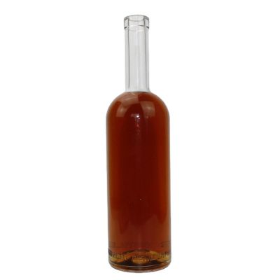 Long neck 750ml exquisite liquor glass bottle support deep processing