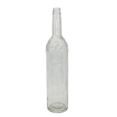 Long neck high quality exquisite liquor glass bottle 500ml