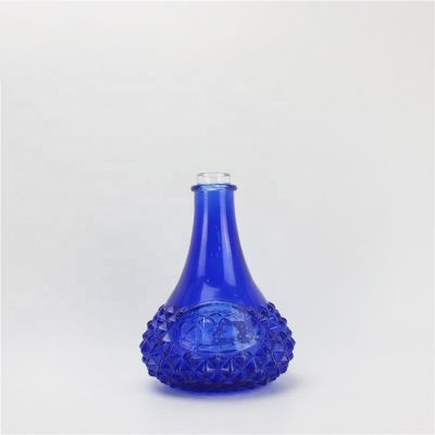 Unique liquor glass bottle 720ml blue