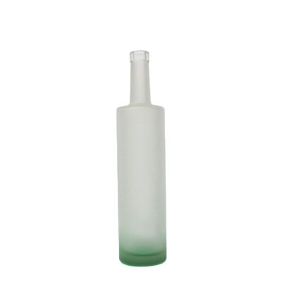 Frosting deep processing high quality exquisite liquor glass bottle 750ml 