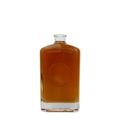 Custom luxury 650ml Rum Vodka Whisky liquor gin spirit glass bottle