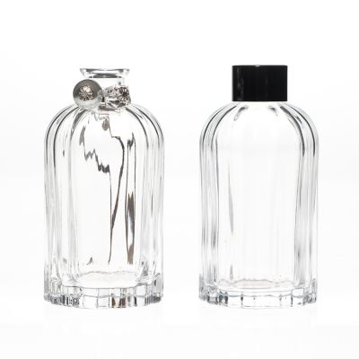 Design Custom Crystal Aromatherapy Bottle Round Glass Aroma 200ml Diffuser Bottle