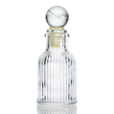 Custom Aromatherapy 40ml Embossed Glass Mini Home Aroma Diffuser Bottles