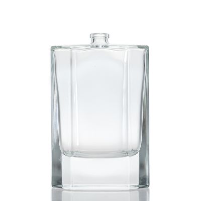 Luxury Clear Square Glass 100 ml Empty perfume bottle For Cosmetic Package
