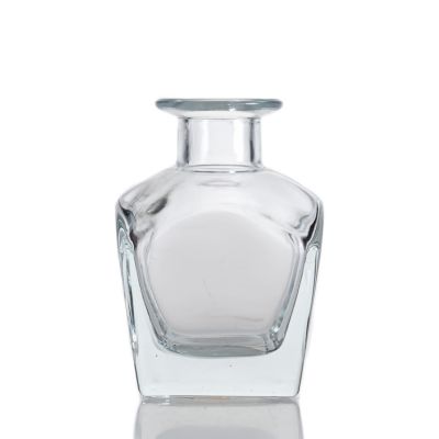Custom 50ml Clear Diffuser Bottle Oil Empty Glass Aroma Reed Bottles For Air Fresh 