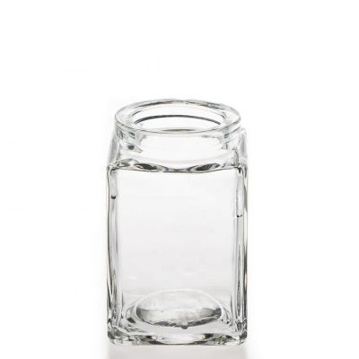 Manufacturer Custom Cheap Candle Glass Holders 120 ml Clear Square Candle Jars For Candle Making