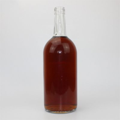 Wholesale 1750ml Glass Wine Bottle Transparent Empty Custom Alcohol Cork Top Spirit Bottles Glass For Liquor 