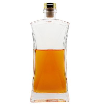 Custom high quality wholesale factory supply new desgin whiskey bottle 500ml for liquor 
