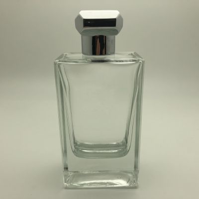 100ml Square Shape Perfume glass bottle with heavy base