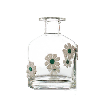 260ml diffuser glass bottle with ornament flower