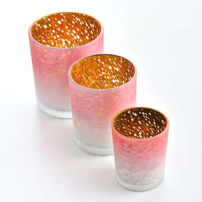 Stress Relief Firework Effect Glass Candle Jar Scented Candle Gift glass candle holder with lid