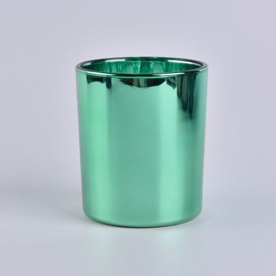 Best selling design electroplated luxury scented glass candle jar