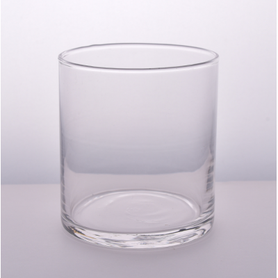 14oz High white transparent glass candle holder for decorations soy wax candle jars