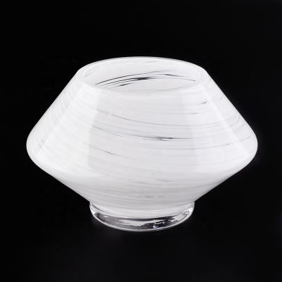 milky white glass candle holders with stand