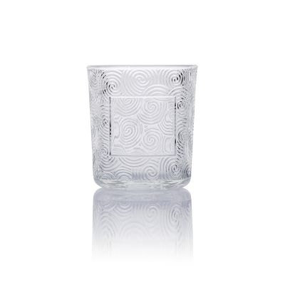 Metal Lids Clear Glass Containers 4oz 8oz 16oz 100ml 250ml Empty Recycled Straight Sided Glass Candle Jars
