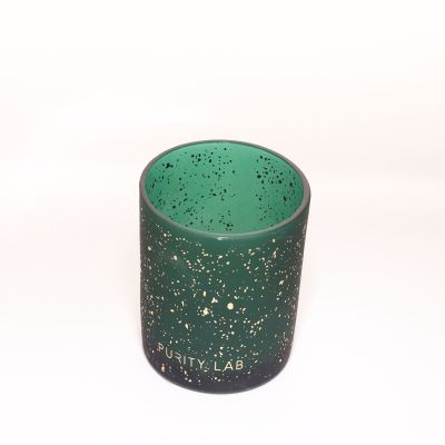 Factory Direct Selling 8OZ Other Candle Holders In Bulk Home Decoration Colorful Round Candle Stick Holder Glass