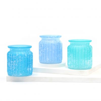 Good Candle Box Multi-Purpose Environmentally Friendly Beautiful Patterned Glass Candle Jar