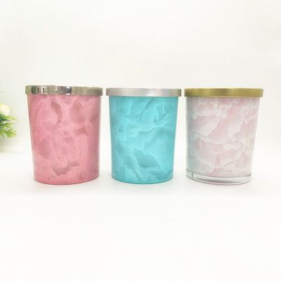 cheap custom glass jar with printing with custom lids