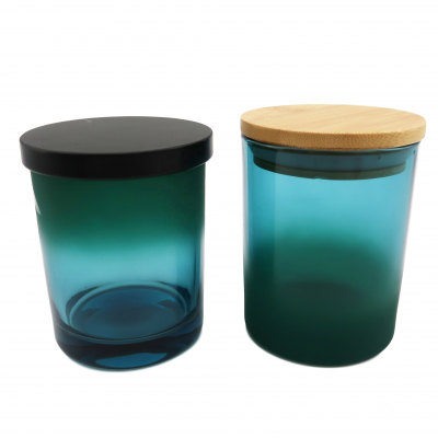 Luxury Empty Glass Candle Jars With Lid For Candle Making