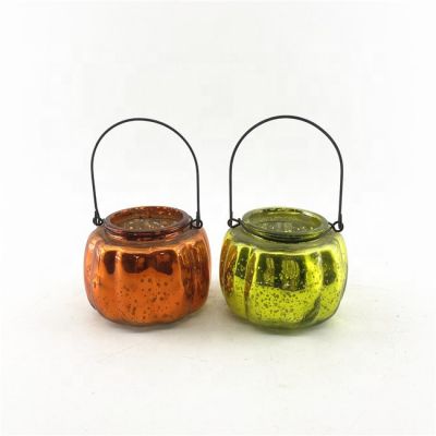 Home Collection electroplating elegant candle jars glass bowl tealight candle holder