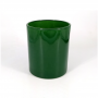 Hot sale custom color luxury empty green glass candle jar with lid