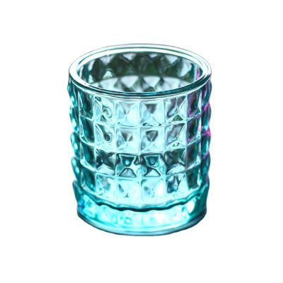wholesale customized tinted rainbow personalised candle jars