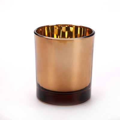 Wholesale iridescent glass jar wedding decorating luxury candle containers