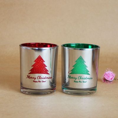 High Quality Factory glass candle jar for christmas