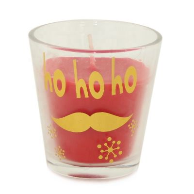 High Quality Christmas promotion gifts glass candle jar candle holder